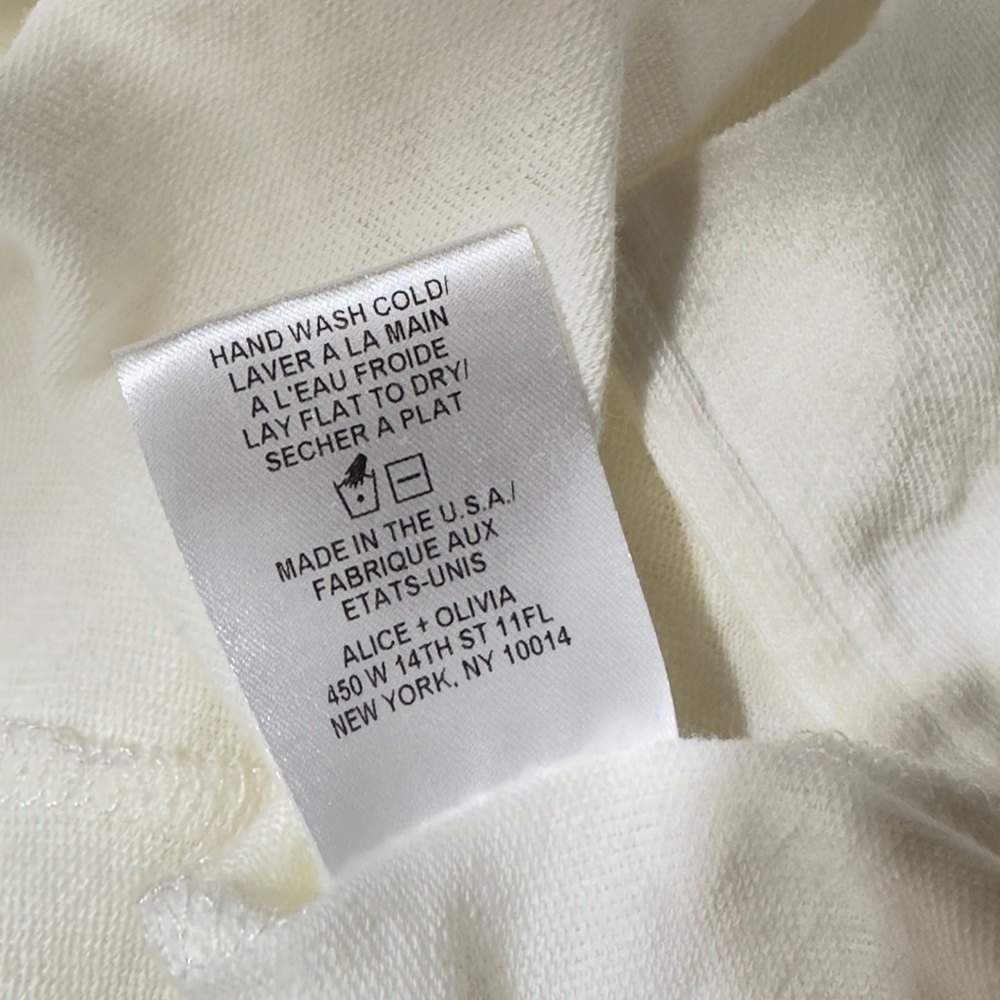 Alice + Olivia By Stacey Bendet  Air "Landon" sweater  stretch-cotton blend S - Picture 15 of 15